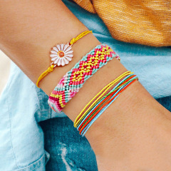 wholesale sunflower handmade adjustable woven friendship bracelet wholesale sunflower handmade adjustable woven friendship bracelet
