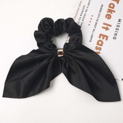 Bulk custom elastic pelo rabbit ear hair scrunchies for beautiful girls