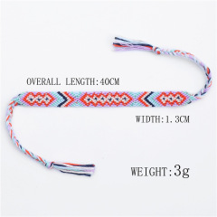 Bohemian ethnic wind braided friendship bracelet colorful totem jewelry Nepal bracelet