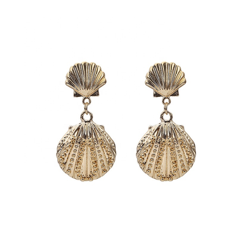 New arrival fashion 2020  lady elegant starfish shell earrings for famale