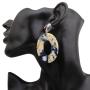 New INS Big Charm Chandelier Earrings Dangle Leopard Hoop Drop Acrylic Earring