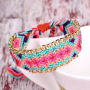 Amazon Selling Beach Bohemia Friendship Chain Colorful Hand Woven Bracelets Amazon Selling Beach Bohemia Friendship Chain Colorful Hand Woven Bracelets