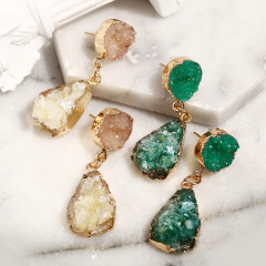 fancy best sell wish amazon korean rhinestone women ladi jewelry long drop big crystal earring
