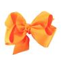 4.5 Inch Grosgrain Ribbon Plain Colors Hair Accessories Hair Clips For Girls