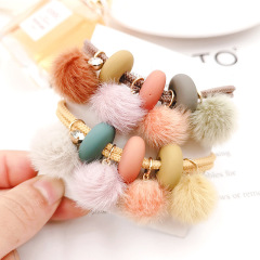 Fall and winter Ins hot baby kids cute plush ball hair ties hair band for girls