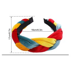 2020 amazon ins fancy winter crochet twisted hair band headband hair accessories for women