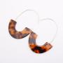 INS Bohemian Chandelier Charm Earrings Dangle Round Circle disc Acrylic drop Earring