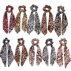 vintage ins amazon fancy fabric long bow elastic hair ties velvet hair leopard scrunchies leopard vintage ins amazon fancy fabric long bow elastic hair ties velvet hair leopard scrunchies leopard