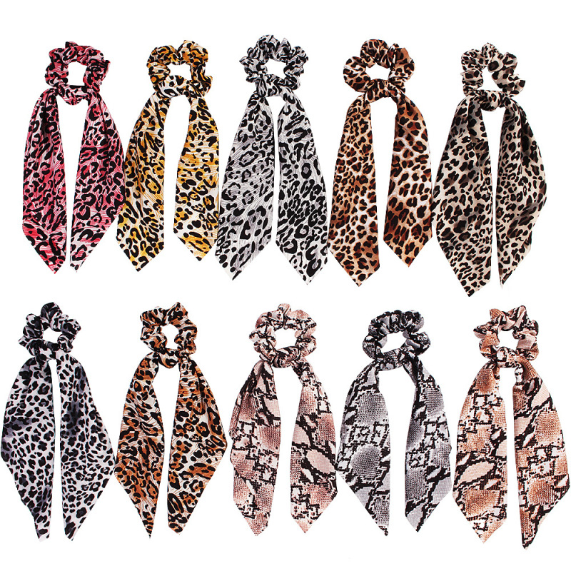 vintage ins amazon fancy fabric long bow elastic hair ties velvet hair leopard scrunchies leopard vintage ins amazon fancy fabric long bow elastic hair ties velvet hair leopard scrunchies leopard