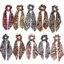 vintage ins amazon fancy fabric long bow elastic hair ties velvet hair leopard scrunchies leopard vintage ins amazon fancy fabric long bow elastic hair ties velvet hair leopard scrunchies leopard