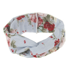 New Hair Accessories Bohemian Style Printed Cotton Cross Womens Headbands for Girls