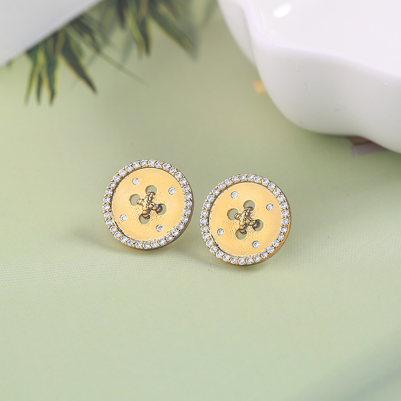 2019 Fashion gold silver For Women Vintage Jewelry Geometric Pattern Round Earings 2019 Fashion gold silver For Women Vintage Jewelry Geometric Pattern Round Earings
