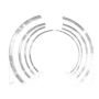 High quality white metal round pvc wedding backdrop decoration flower arch