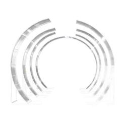 High quality white metal round pvc wedding backdrop decoration flower arch