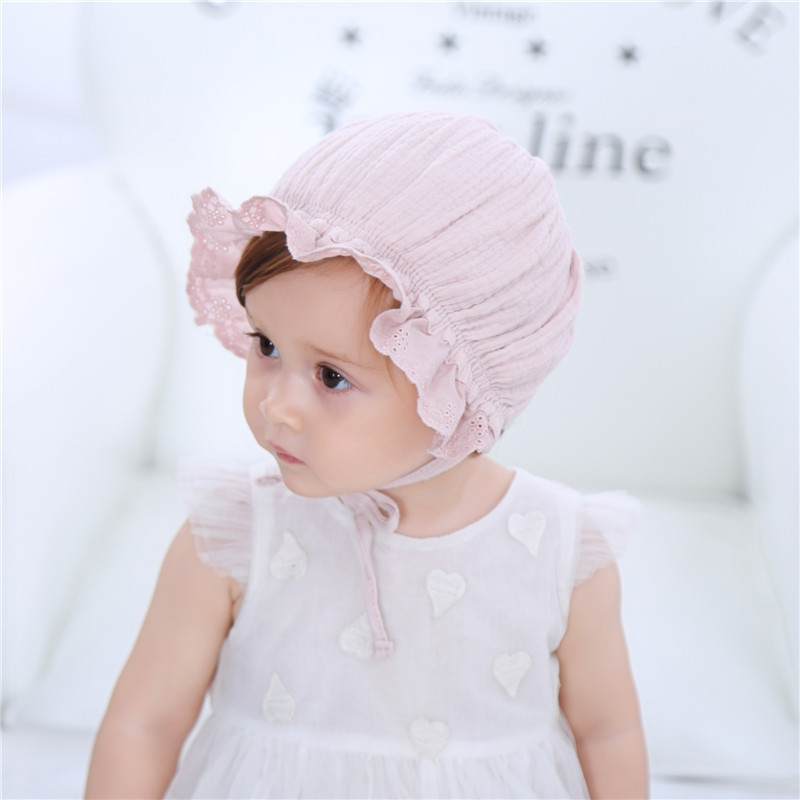 2-8 months baby princess hat newborn cotton hat ear protector elastic hat 2-8 months baby princess hat newborn cotton hat ear protector elastic hat