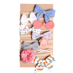 2020 ebay hot sale Toddler Girl Nylon Elastics flowers Hair Bows baby headbands