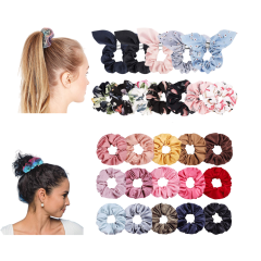 wholesale ins amazon fancy Fashion bulk elastic silk satin hair scrunchies for women hair wholesale ins amazon fancy Fashion bulk elastic silk satin hair scrunchies for women hair