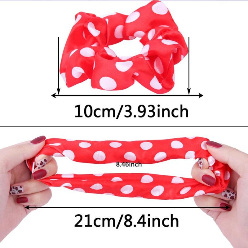 Wholesale Dot Print Satin Fabric Colorful Hair Elastic Band Accessories Hair Scrunchies Wholesale Dot Print Satin Fabric Colorful Hair Elastic Band Accessories Hair Scrunchies
