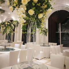Metal Tall gold wedding decoration flower stand centerpieces