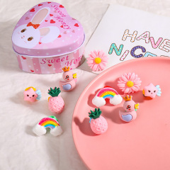 Wholesale children's flower animals mini plastic hair claw clips for kids