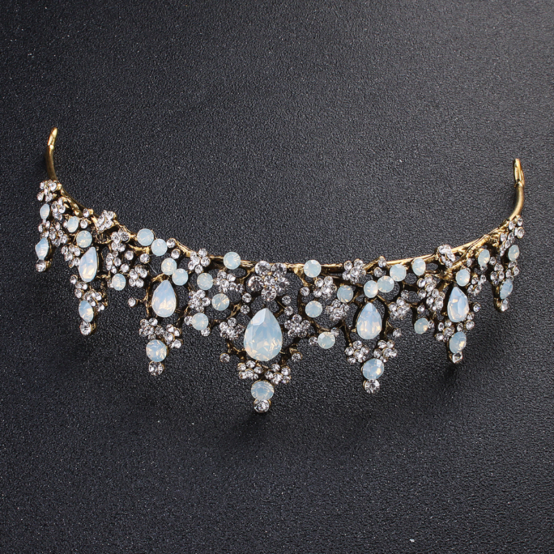 Blue crystal Jewelry silver Hair Accessories Headband Bridal Tiaras and Crowns Blue crystal Jewelry silver Hair Accessories Headband Bridal Tiaras and Crowns