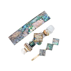 Victoria Baroque vintage Simple Accessories rhinestone leopard Acrylic hair pin
