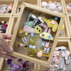 Fashion flower hair accessories hair clip set hairpin korea with box Fashion flower hair accessories hair clip set hairpin korea with box