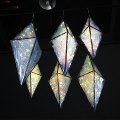 custom Gold metal diamond-shape rhombic Road Lead stage decoration event wedding table centerpieces custom Gold metal diamond-shape rhombic Road Lead stage decoration event wedding table centerpieces
