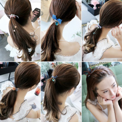 Glitter Ponytail Holders Hair Accessories Scrunchies girl headwear Hair ties set