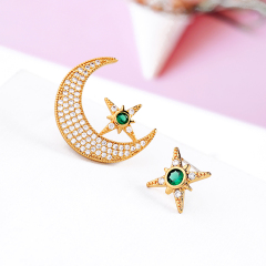 2019 New fashion jewelry for ladies Starmoon diamond earrings
