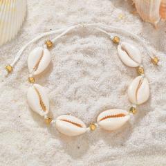2020 Amazon Hot Sale bohemian accessories natural shell bracelet necklace set wholesale