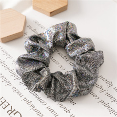 2020 spring new style cute small pu leather scrunchies hair ties for girls