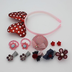 Kids Mickey cartoon flower hair band hat barrettes hair accessories