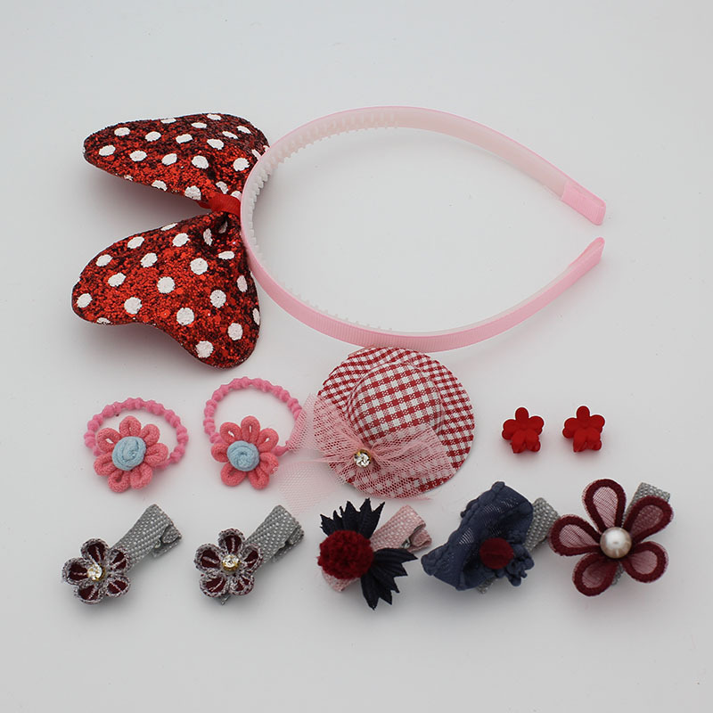 Kids Mickey cartoon flower hair band hat barrettes hair accessories Kids Mickey cartoon flower hair band hat barrettes hair accessories