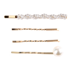 Women Geometric Shape wedding Metal Hair Accessories pear Hair pins