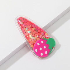 Summer Hair Accessories Fashion Shinning Glitter fruit BB hair clip for girls