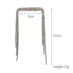 Victoria crystal rhinestone headwear ladies metal tassel diamond Hair pins