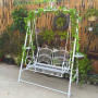 White iron double seat swing garden ornaments garden suppliers White iron double seat swing garden ornaments garden suppliers