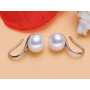 fashion simple women silver 925 freshwater pearl earrings for women 2020
