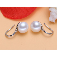 fashion simple women silver 925 freshwater pearl earrings for women 2020