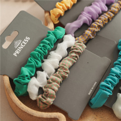 Wholesale 3Pcs/Set Custom Women Fashion Elastic Hair Accessories scrunchies hair ties