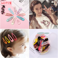 30pcs amazon hot children candy color bb clip metal hair clip hairpin