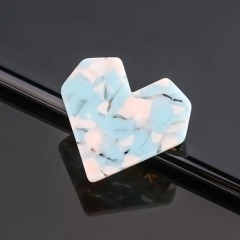 2020 new arrival ins influencers love shape acetate candy color acrylic hair clip