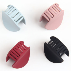 Amazon Hot Sale Frosted Acrylic Candy Color Round Shape Hair Claw for ladies