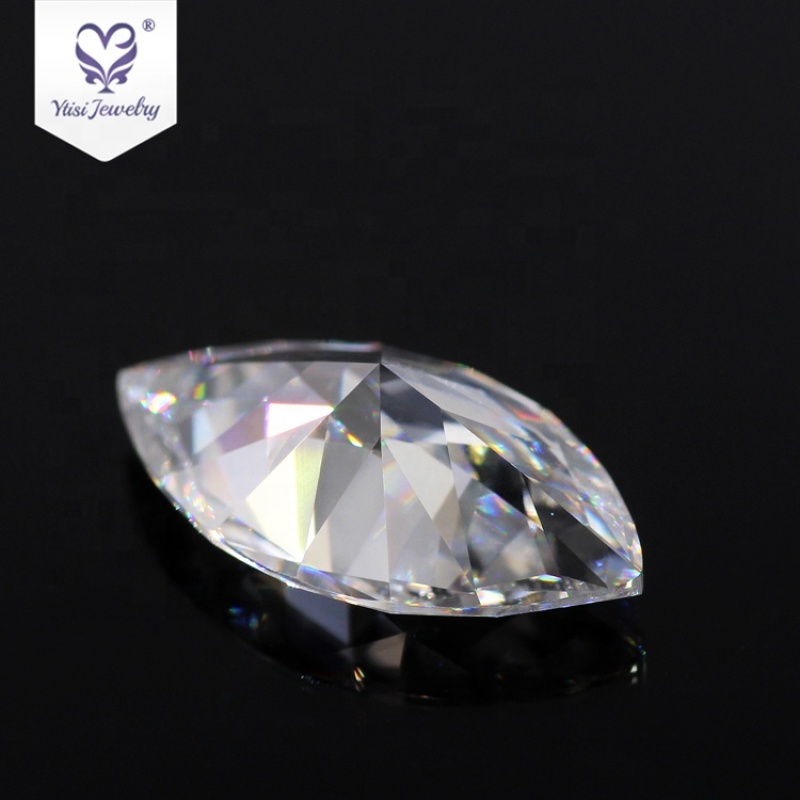 0.5 carat OEM berlian marquise shape moissanite loose with yellow gray brown color 0.5 carat OEM berlian marquise shape moissanite loose with yellow gray brown color
