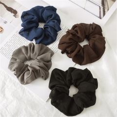 Summer custom Solid color girls hair accessories hair ties Elastic Chiffon hair Scrunchies for women