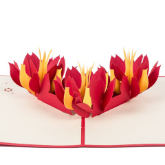 Custom manufacture 3d pop up handmade paper new year greeting cards Custom manufacture 3d pop up handmade paper new year greeting cards