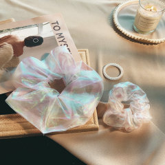 2020 anazon hot sale wholesale custom elastic white scrunchies for girls