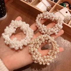 2020 Amazon Hot Selling Best Elastic Hair Tie Bulk Pearl Hair Band girls