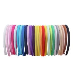Hot sale diy baby women simple plain fabric plastic nylons headband